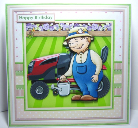 A CUT ABOVE THE REST 8x8 Gardening Decoupage & Insert Mini Kit  by Katie Silver