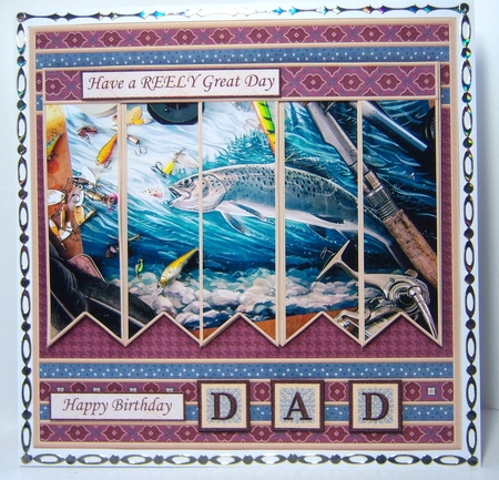 FISHING REELY GREAT DAY 7.5 Alphabet and Age Quick Card Kit Create Any Name by Katie Silver