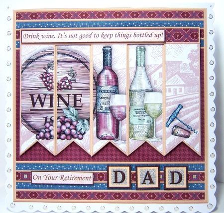 WINE DONT KEEP THINGS BOTTLED UP 7.5 Alphabet and Age Quick Card Kit Create Any Name by Katie Silver