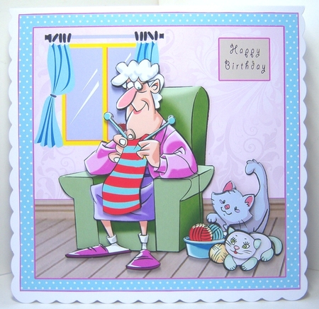 Knitting fast counts as exercise - mini kit by Katie Silver