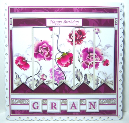 ORIENTAL FLORAL 7.5 Alphabet and Age Quick Card Kit Create Any Name by Katie Silver