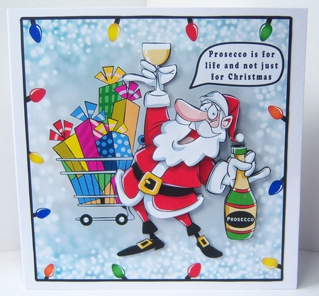 Prosecco is for life, not just for Christmas - Decoupage by Katie Silver