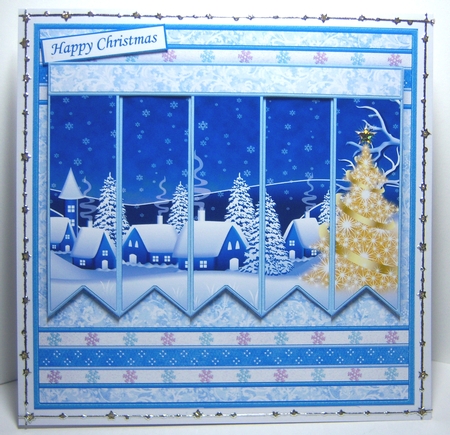 CHRISTMAS WINTER VILLAGE 7.5 Quick Card Kit Create Any Name Alphabet in 2 sizes by Katie Silver