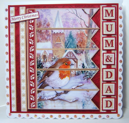 ROBIN & CHURCH Christmas 7.5 Quick Card Kit Create Any Name Alphabet in 2 sizes by Katie Silver