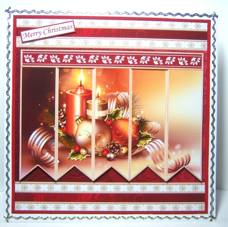 CHRISTMAS CANDLES & BAUBLES 7.5 Quick Card Kit Create Any Name Alphabet in 2 sizes by Katie Silver