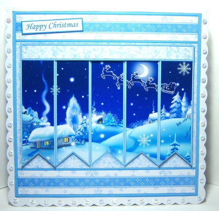 WINTER WONDERLAND Christmas 7.5 Quick Card Kit Create Any Name Alphabet in 2 sizes by Katie Silver