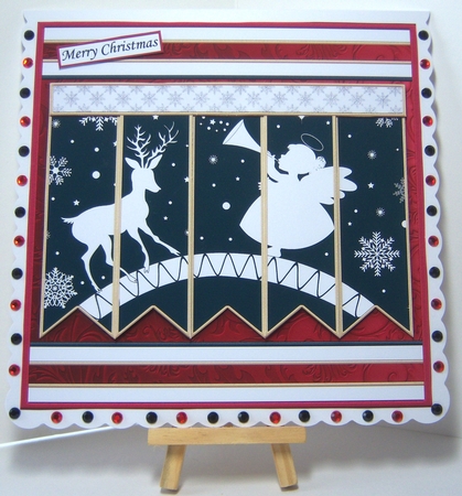 ANGEL & DEER Christmas 7.5 Quick Card Kit Create Any Name Alphabet in 2 sizes by Katie Silver