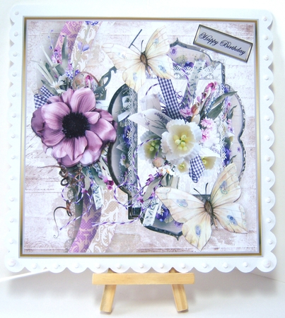 Silk flowers and ribbon by Katie Silver