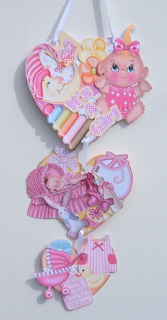 Our Little Miracle Girl Hanging Hearts Trio by Katie Silver