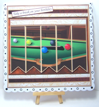 POOL BILLIARDS 7.5 Alphabet and Age Quick Card Kit Create Any Name by Katie Silver