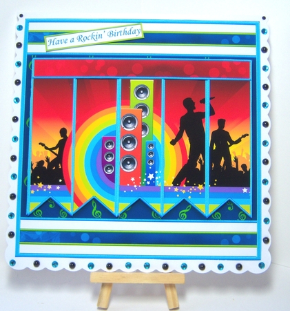 ROCK CONCERT 7.5 Alphabet and Age Quick Card Kit Create Any Name by Katie Silver