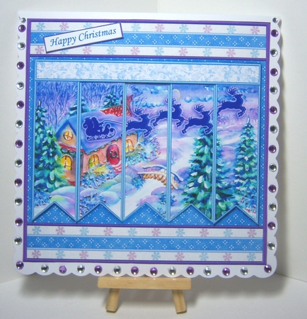 MAGICAL CHRISTMAS NIGHT 7.5 Quick Card Kit Create Any Name Alphabet in 2 sizes by Katie Silver
