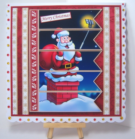 SANTA SELFIE Christmas 7.5 Quick Card Kit Create Any Name Alphabet in 2 sizes by Katie Silver