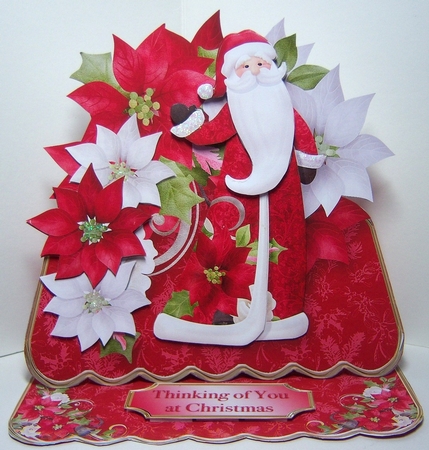 Santas Greeting Easel Card Mini Kit by Katie Silver