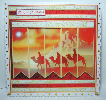 3 WISE MEN CHRISTMAS 7.5 Quick Card Kit Create Any Name Alphabet in 2 sizes by Katie Silver