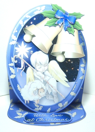 While Shepherds Watch - Oval Easel Card Mini Kit by Katie Silver