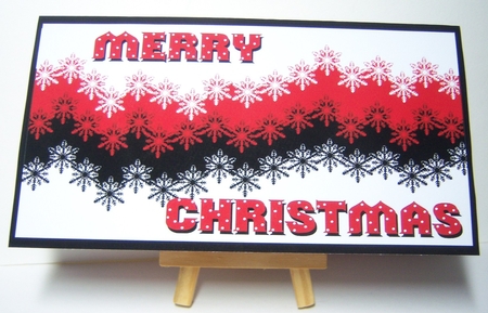 Snowflake Christmas Gift/Money Pocket/Envelope/Wallet - Red by Katie Silver