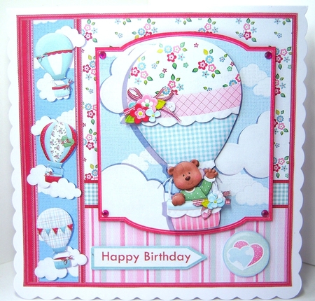 UP UP & AWAY 7.5 Decoupage & Insert Mini Kit All Occasions by Katie Silver