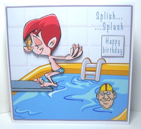Splish Splash - Decoupage by Katie Silver