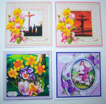 EASTER BUMPER KIT 7.5 Cards, Decoupage & Inserts by Katie Silver