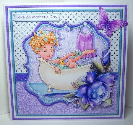 BATH TIME 7.8 All Occasion Decoupage & Insert Mini Kit by Katie Silver