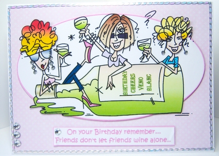 J.J. friends wine and birthday mini kit by Katie Silver