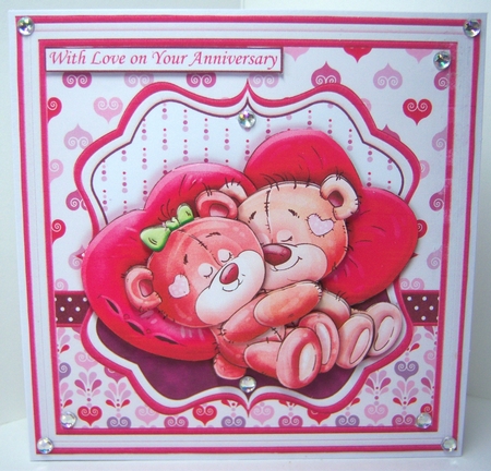 SNUGGLE BEARS 7.5 Decoupage & Insert Mini Kit by Katie Silver