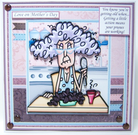 STELLA GETTING A LITTLE ACTION 7.5 Decoupage & Insert Mini Kit by Katie Silver