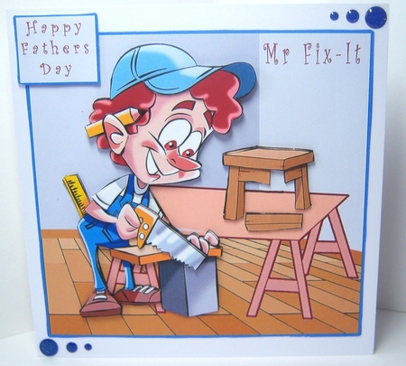 Mr Fix-It - Decoupage by Katie Silver