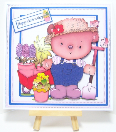 8x8 Green thumb Ted mini kit by Katie Silver
