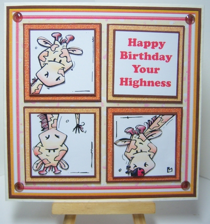 HAPPY BIRTHDAY YOUR HIGHNESS 7.5 Humorous Quick Layer Card Mini Kit by Katie Silver