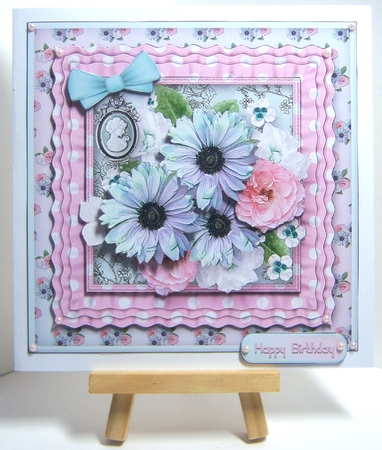 Shabby Posy - Frilly Frame Card Mini Kit by Katie Silver
