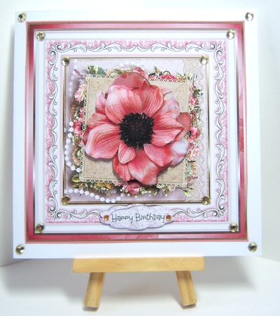 pink flower and beads by Katie Silver