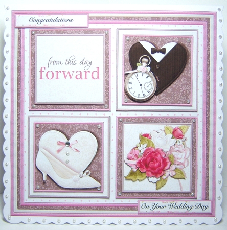 WEDDING DAY SQUARES 7.5 Quick Layer Card & Insert Mini Kit by Katie Silver