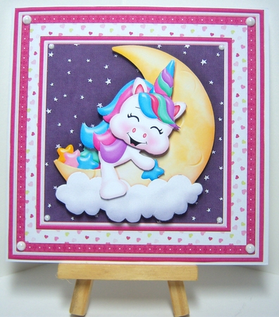 UNICORN ITS EXHAUSTING BEING THIS FABULOUS 7.5 Decoupage Mini Kit by Katie Silver
