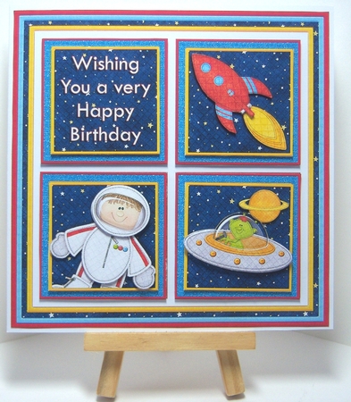 OUTER SPACE 7.5 Quick Layer Card with Ages Mini Kit  by Katie Silver