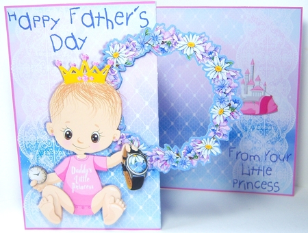 FOLD BACK KIT - Fathers Day - Daddys Little Princess by Katie Silver