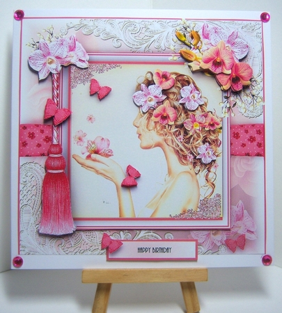 Flowers In Her Hair Orchid Card Kit by Katie Silver