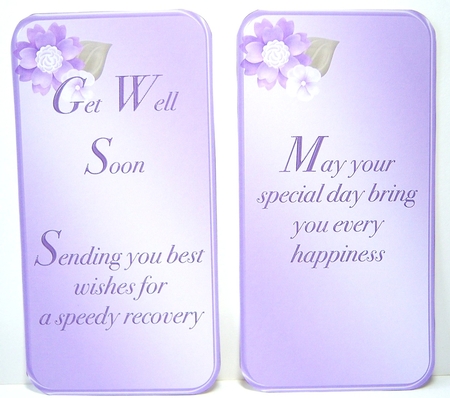 Lilac Posy - Stand-up Envelope Card Mini Kit by Katie Silver