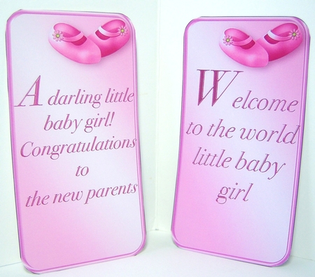 Little Baby Girl - Stand-up Envelope Card Mini Kit by Katie Silver