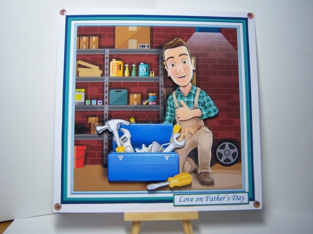 IF YOU CANT FIX IT 7.5 Decoupage & Insert Mini Kit Various Male Occasions by Katie Silver