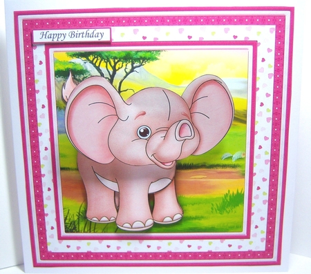 WOBBLY HEAD ANIMAL CARDS 7.5 Decoupage, Ages & Inserts Bumper Kit Set 2 by Katie Silver