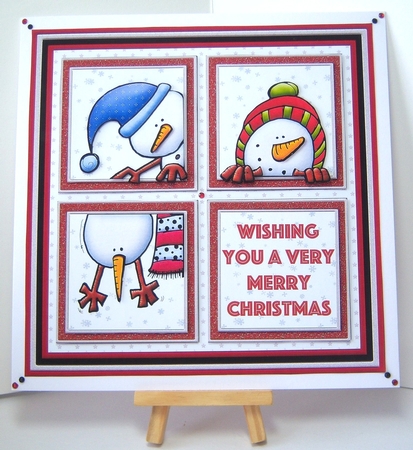 CHRISTMAS SQUARES 7.5 Quick Layer Cards & Insert Bumper Kit by Katie Silver