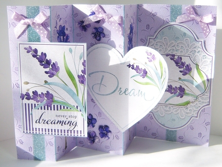 Never Stop Dreaming Double Fold Back Card & Envelope by Katie Silver