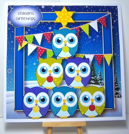 Christmas Tree Of Owls by Katie Silver