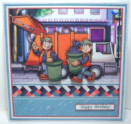 REALLY RUBBISH CARD Humorous 7.5 Decoupage & Insert Various Occasions by Katie Silver