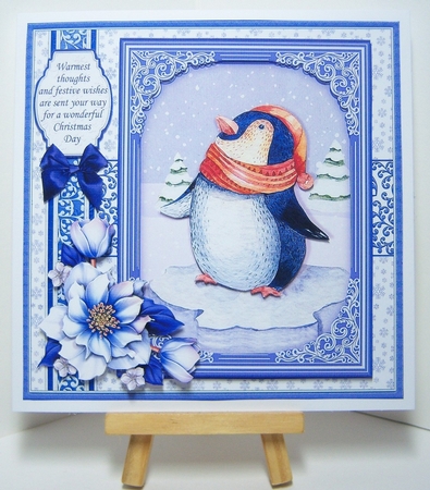 BLUE CHRISTMAS 7.8 Quick Layer Cards or Decoupage Bumper Kit by Katie Silver