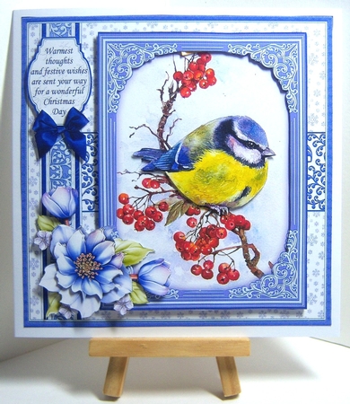 BLUE CHRISTMAS 7.8 Quick Layer Cards or Decoupage Bumper Kit by Katie Silver