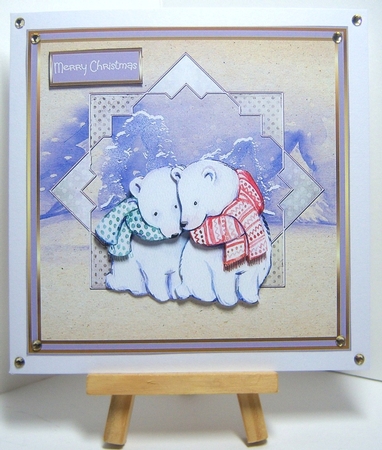Cosy polar bears by Katie Silver