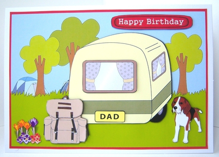 Outdoors decoupage by Katie Silver